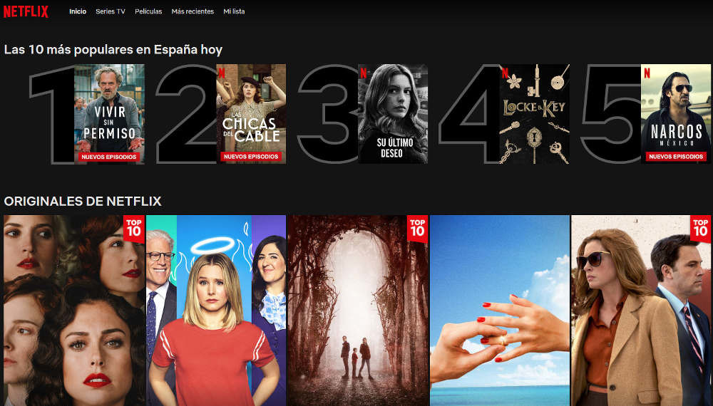 Ranking De Las Series Mas Vistas Netflix añade un Top 10 con las películas y series más vistas en su