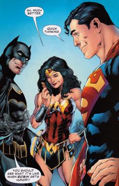 Anuncio de Snickers con Batman, Superman, Wonder Woman y Doomsday como protagonistas