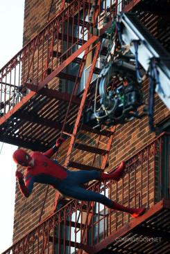 Imagen del set de Spider-Man: Homecoming (2017) en Nueva York