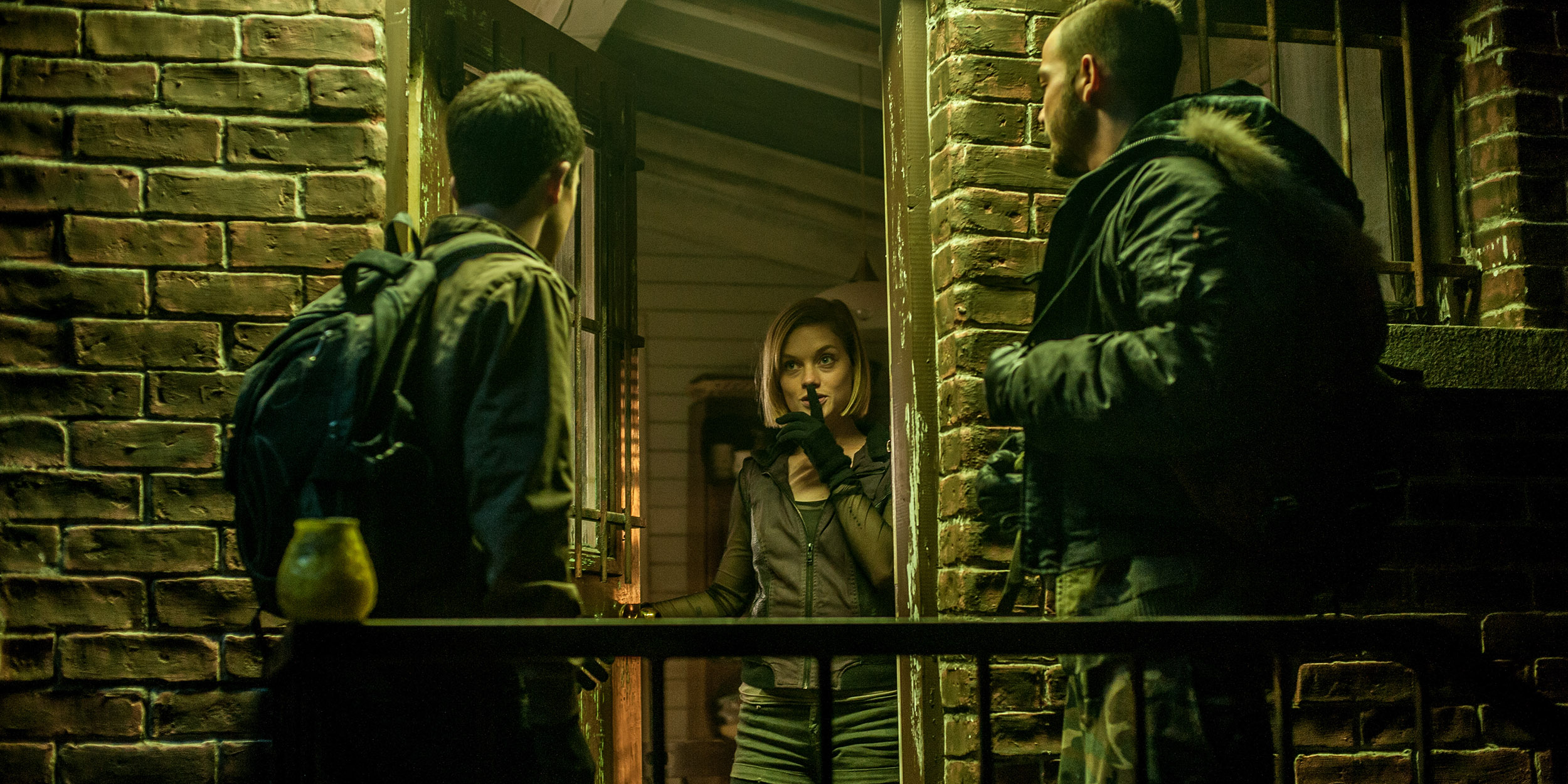 Dylan Minnette, Jane Levy and Daniel Zovatto star in Screen Gems' horror-thriller DON'T BREATHE.