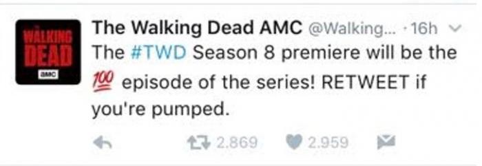 Un desliz confirma la octava temporada de The Walking Dead