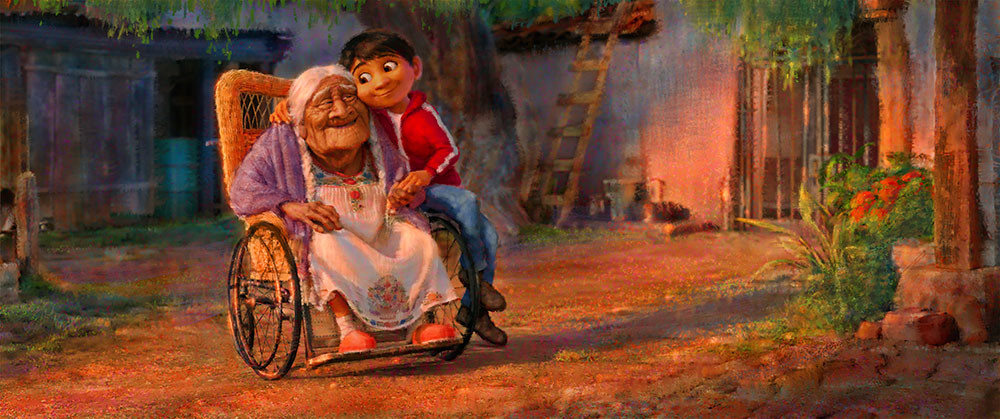 Miguel And Abuelita Concept Art From Coco