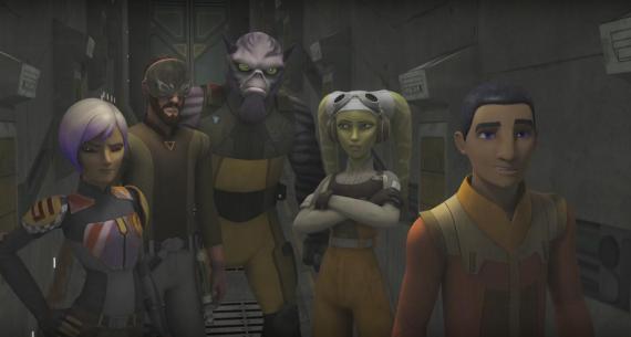 Captura del trailer de la tercera temporada de Star Wars Rebels