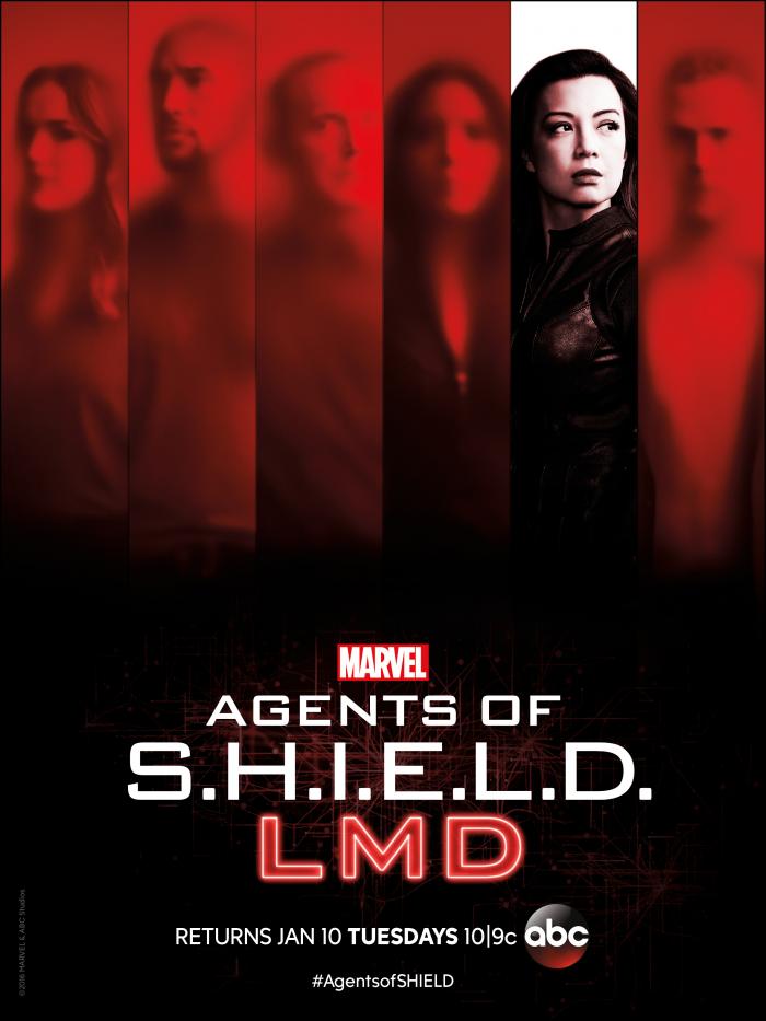 Póster del regreso de la cuarta temporada de Agentes de S.H.I.E.L.D. tras Navidad