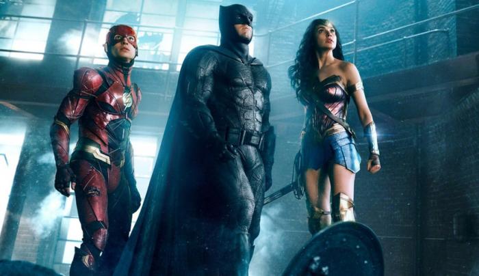 Imagen de Flash, Batman y Wonder Woman en Justice League (2017)
