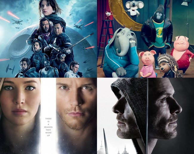 Rogue One, Sing, Passengers y Assassin's Creed