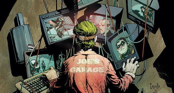 Recorte de la portada del cómics Batman #14 (noviembre de 2012), por Greg Capullo