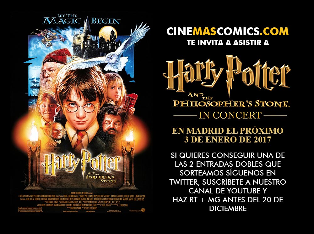 Harry Potter y la Piedra Filosofal en concierto concurso entradas