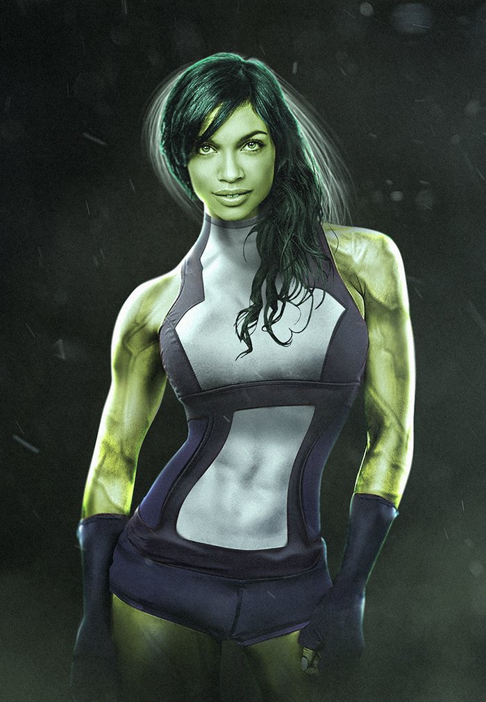 Hulka (She-Hulk) Rosario Dawson The Defenders Daredevil
