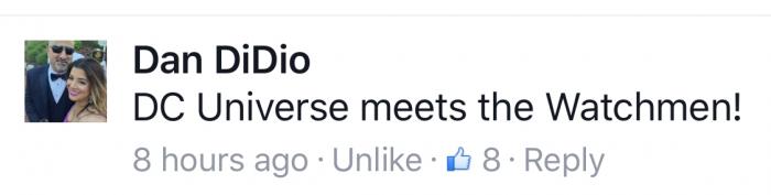 Dan DiDio confirma el cruce del Universo DC con Watchmen en 2017
