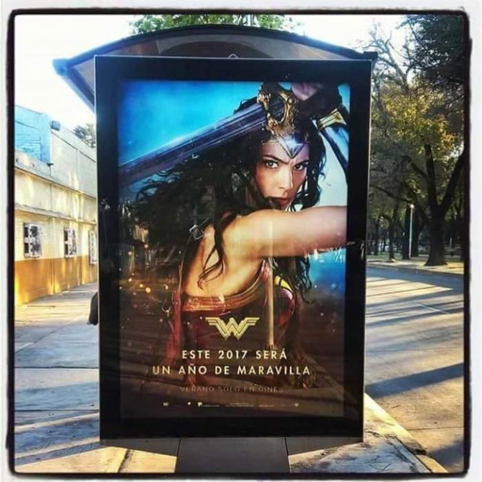 Póster de Wonder Woman visto en Mexico