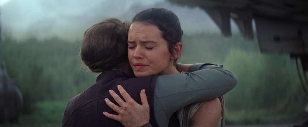 Rey y Leia en Star Wars El despertar de la Fuerza