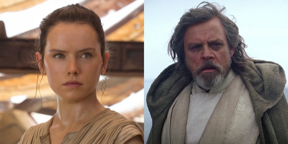 Rey y Luke en Star Wars VIII