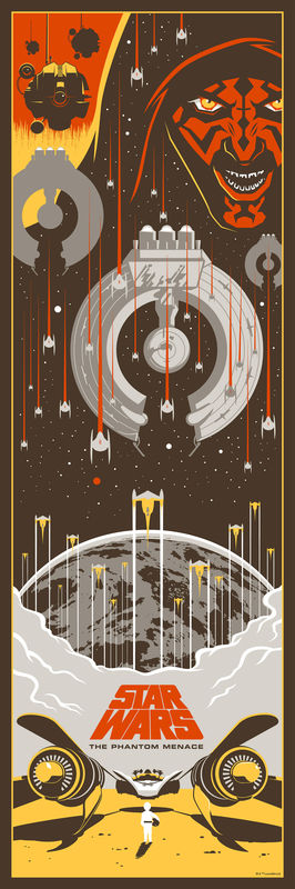poster inedito Star Wars I La amenaza Fantasma