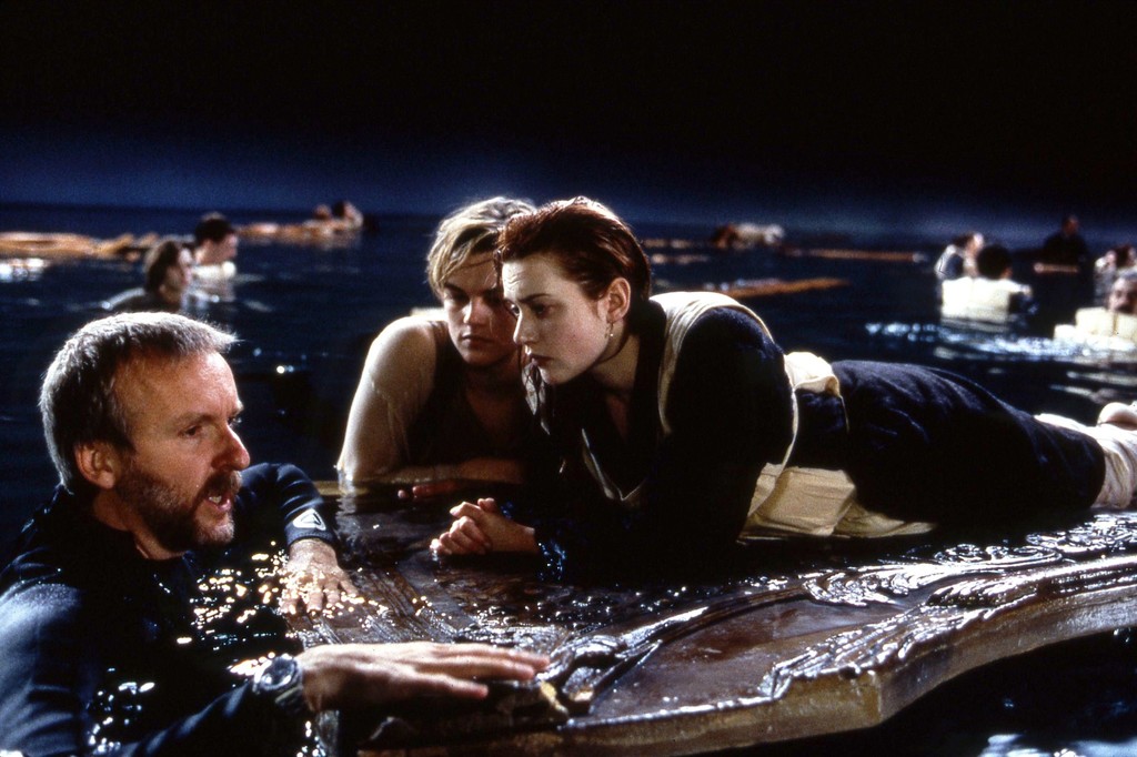 James Cameron en el rodaje de Titanic