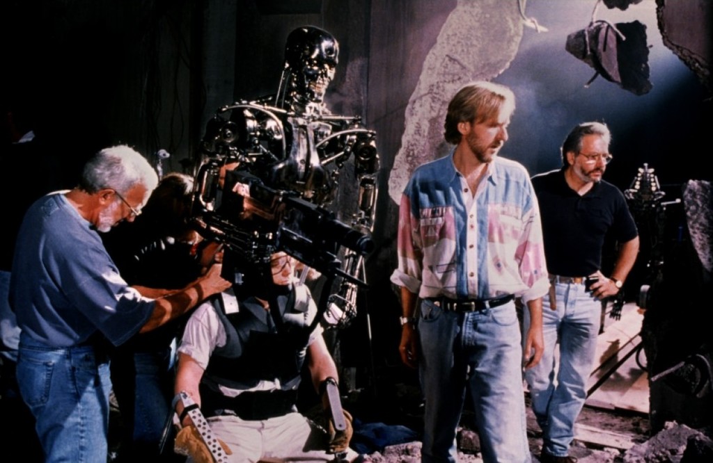 James Cameron en el rodaje de Terminator 2