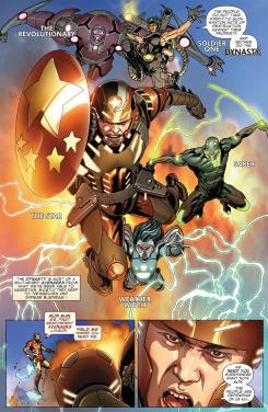 Interior del cómic The Invincible Iron Man #513, arte por Salvador Larroca