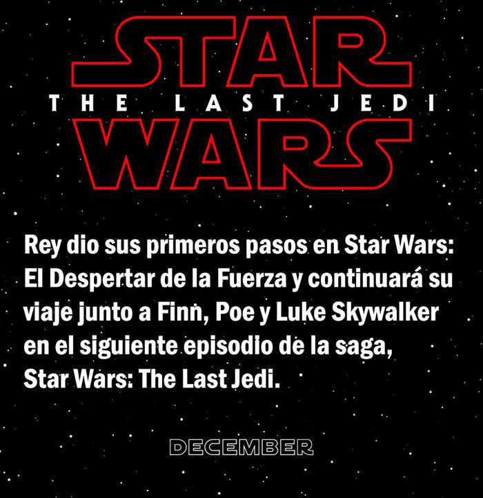 sinopsis oficial y tráiler de 'Star Wars: The Last Jedi'