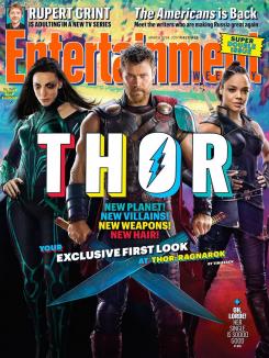 Portada de Thor:Ragnarok en Entertainment Weekly