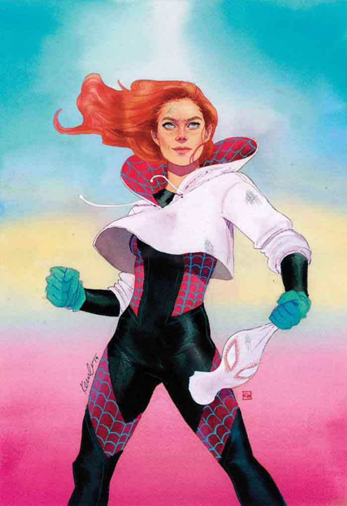 Mary Jane Watson se convierte en todos los superhéroes de Marvel