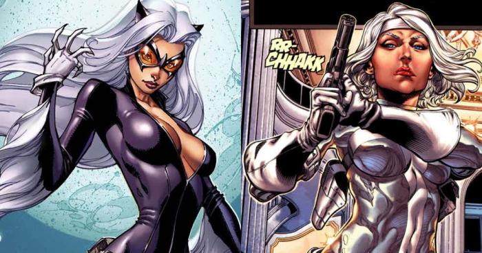 Black Cat y Silver Sable en los cómics