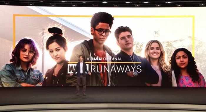 Banner a baja calidad de Marvel's Runaways