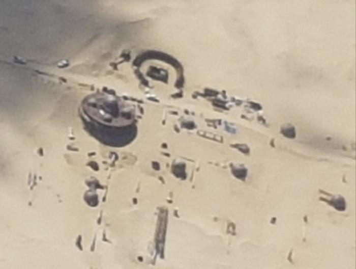 Imagen filtrada del set de la película de Han Solo en Fuerteventura (Islas Canarias, España)