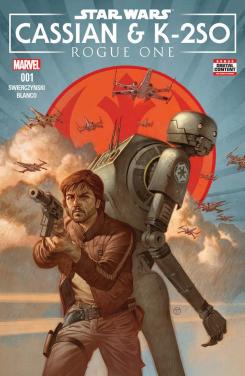 Imagen portada de Star Wars: Rogue One - Cassian & K-2SO Special #1, arte por Julian Totino Tedesco