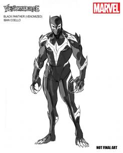 Imagen promocional del evento de cómics Venomverse (2017), versión Venom de Pantera Negra