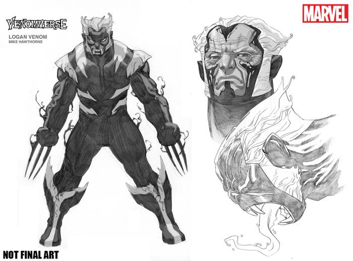 Imagen promocional del evento de cómics Venomverse (2017), versión Venom de Lobezno