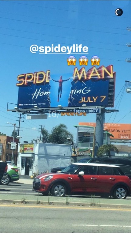 Billboard promocional de Spider-Man: Homecoming (2017)