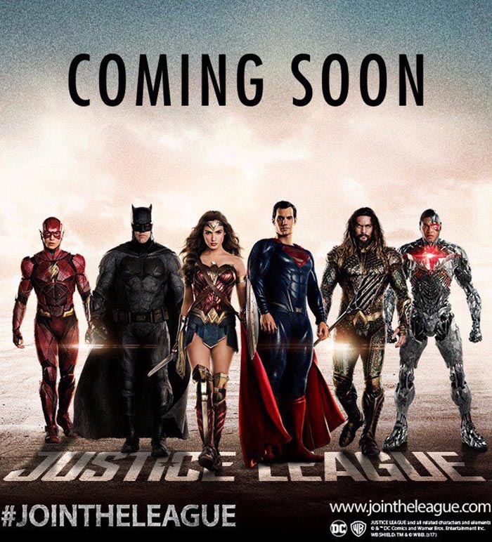 Primer póster oficial de la 'Liga de la Justicia' con Superman en el grupo