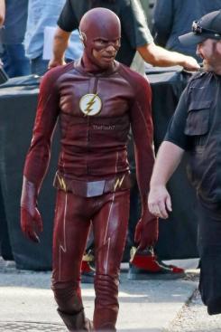 Imagen del set de rodaje de la cuarta temporada de The Flash (2014 - ?)