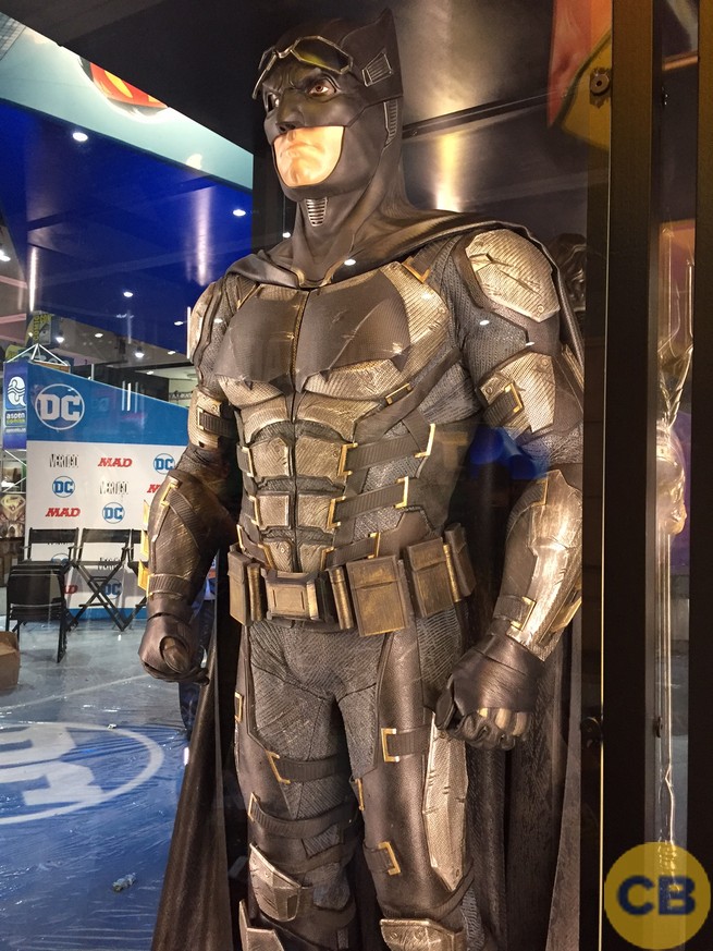 Traje de Batman expuesto en la San Diego Comic Con 2017)