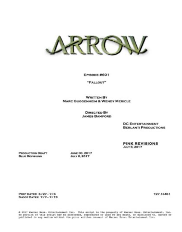 6x01 de Arrow