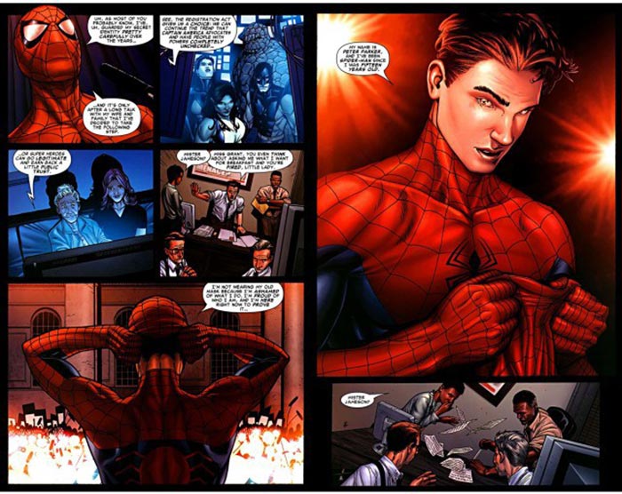 Spider-Man en el cómic de Civil War