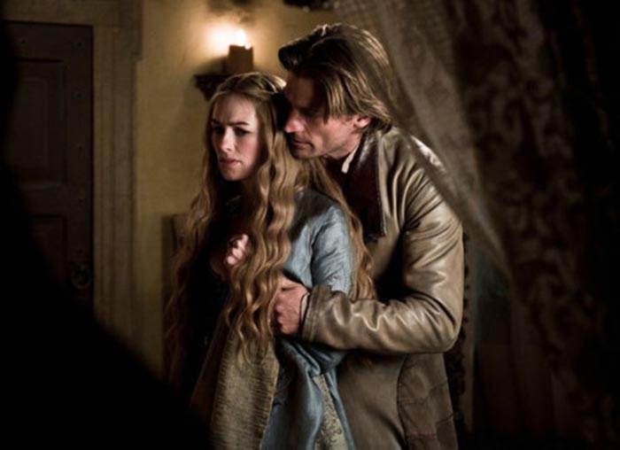 Cersei y Jaime en Juego de Tronos