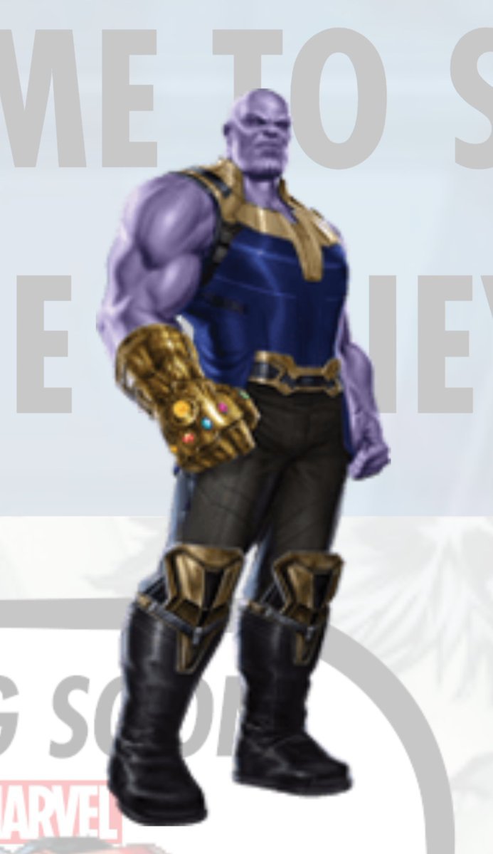 Promo art a baja calidad de Thanos para Avengers: Infinity War (2018)