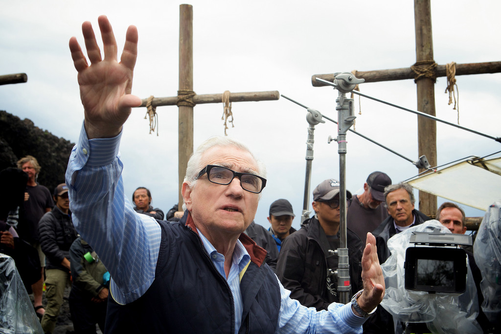 Scorsese durante el rodaje de Silencio