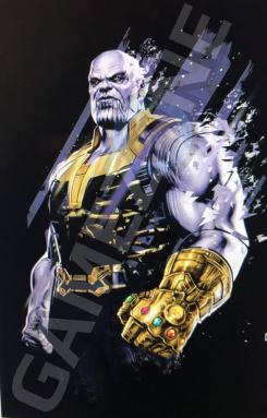 Promo art de Thanos para Avengers: Infinity War (2018)