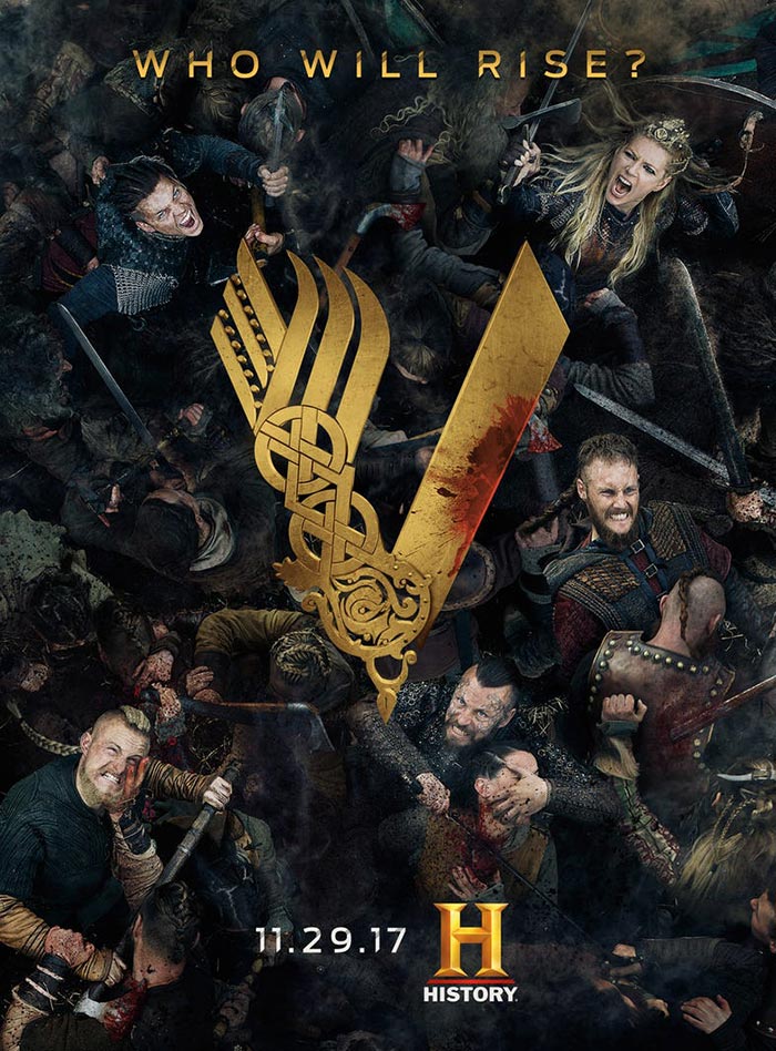 Póster de la temporada 5 de Vikingos (Vikings)