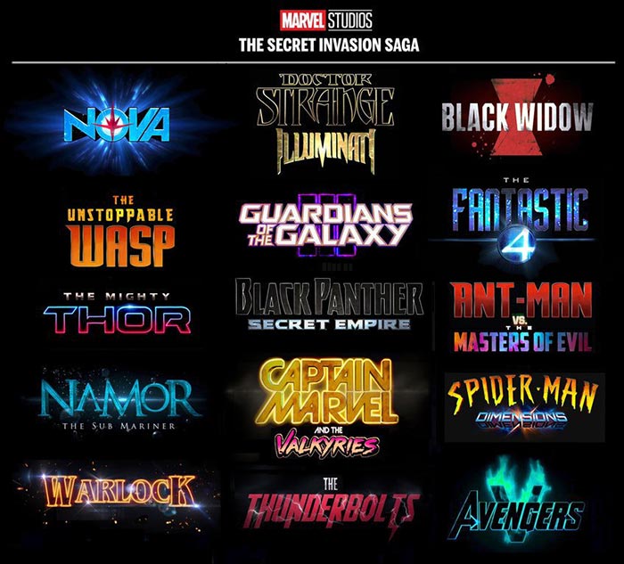 15 películas de Marvel tras Vengadores 4