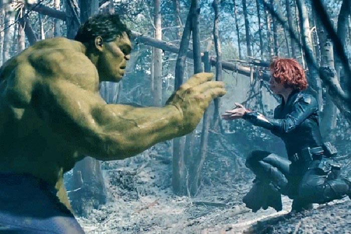 El final del romance entre Hulk y la Viuda Negra en Vengadores: Infinity War (2018)