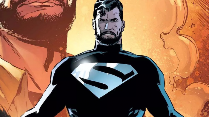 Superman con el traje negro en los cómics de DC