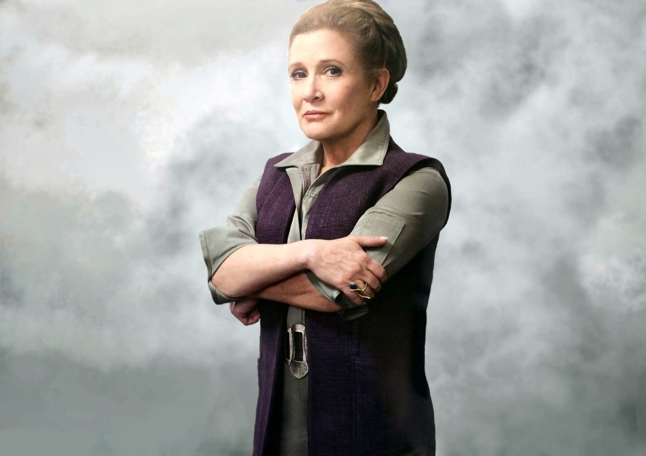 Carrie Fisher en Star Wars: Los Últimos Jedi