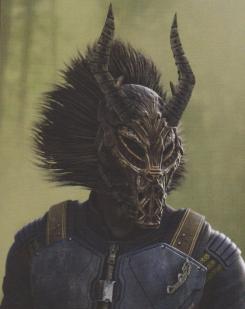 Concept art de diseño alternativo de Killmonger en Black Panther (2018)