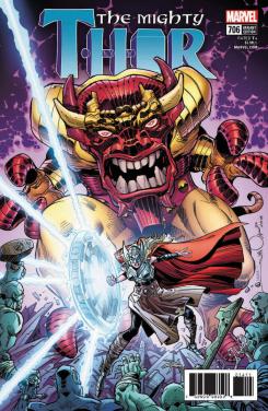 Portada alternativa del cómic Mighty Thor #706, por Walter Simonson