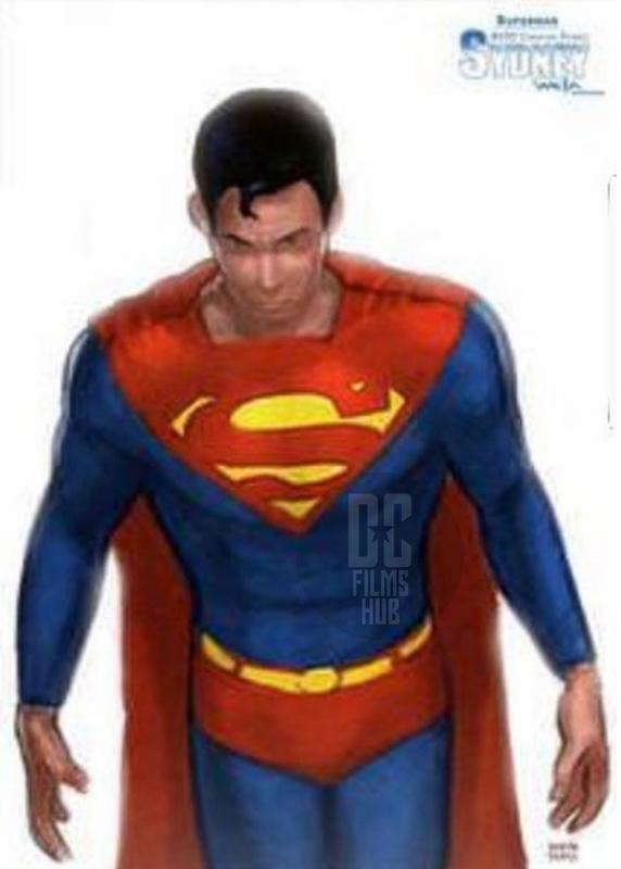 Arte conceptual de Superman para Justice League Mortal (2008)