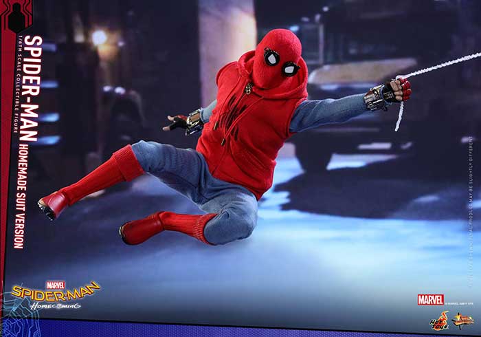 El traje casero de Spider-Man (Tom Holland) en Spider-Man: Homecoming (2017)