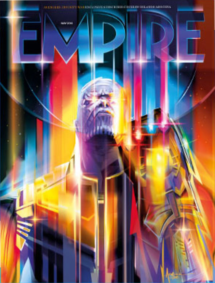 Thanos (Vengadores: Infinity War), portada de Empire Magazine